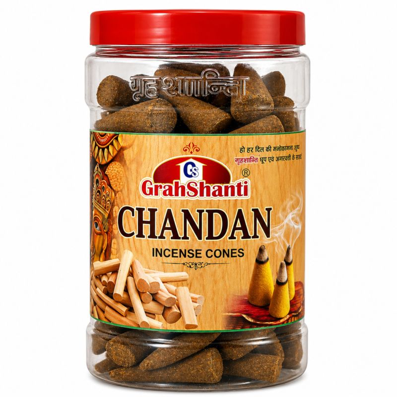 Grahshanti Chandan Dhoop Cones Jar