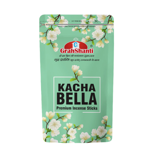 Grahshanti Kacha Bella Agarbatti Zipper Pouch (Pack of 7)