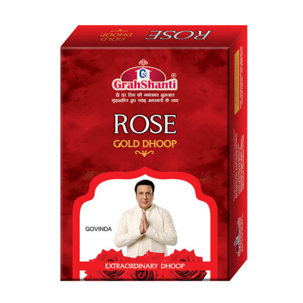Grahshanti Gold Rose Dhoop (Pack of 12)