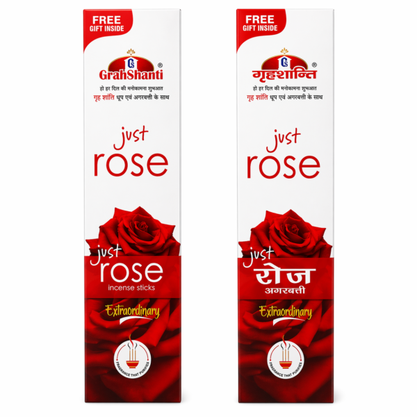 Grahshanti Just Rose Extra Ordinary Large Agarbatti