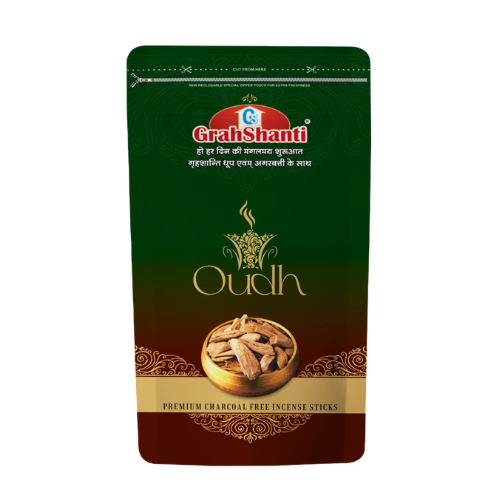 Grahshanti Oudh Premium Charcoal Free Incense Sticks Zipper (Pack of 7)