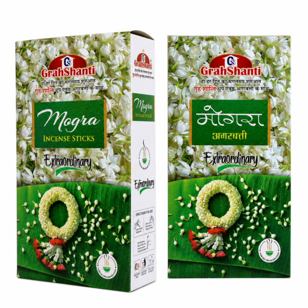 Grahshanti Mogra Extra Ordinary Agarbatti (Pack of 12)
